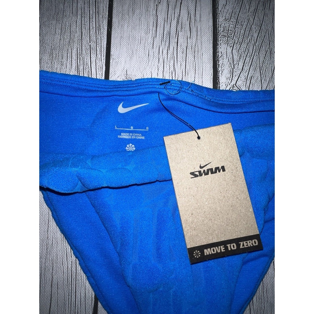 Nike Swim String Bikini Bottom Swimsuit Move to Zero Women's Size L NWT - Picture 6 of 8